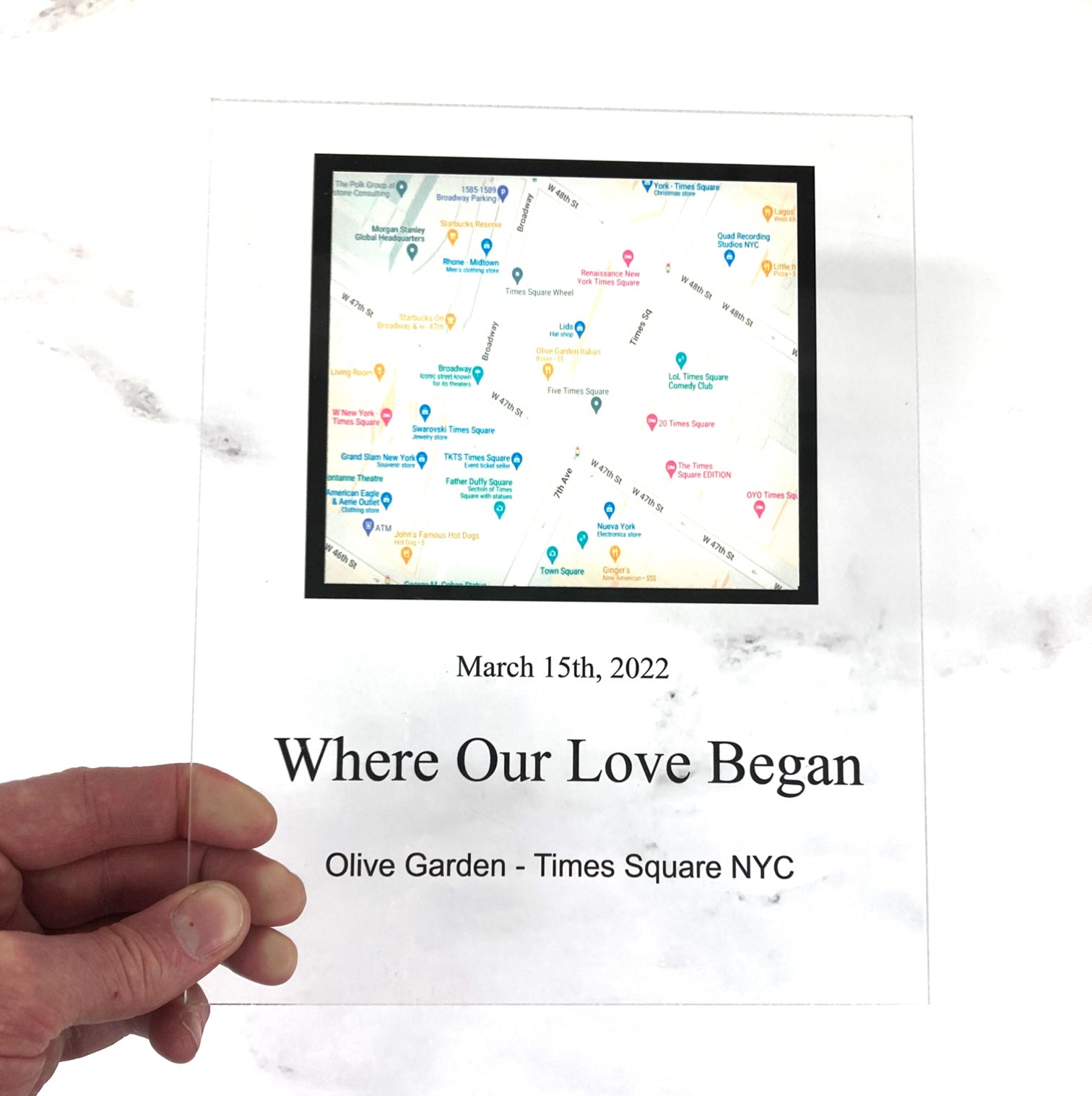 Where it All Began - Personalized Map Keepsake Plaque